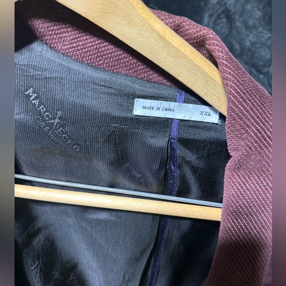 Men's Marc Ecko Burgundy Corduroy Blazer XXL lined - Picture 2 of 6